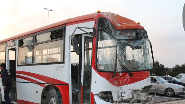 Qəzaya uğramış avtobus - Sputnik Azərbaycan