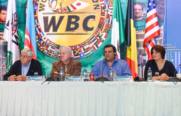 Конференция по итогам 55-й конвенции WBC Конференция по итогам 55-й конвенции WBC - Sputnik Азербайджан