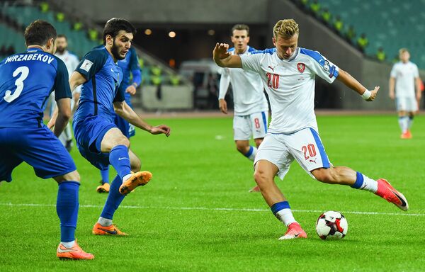 Отборочный матч Чемпионата мира - 2018 по футболу между сборными Азербайджана и Чехии. - Sputnik Азербайджан