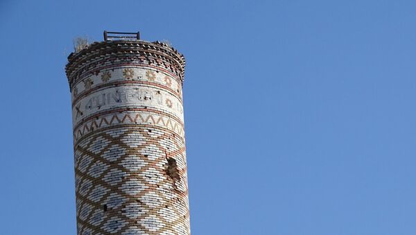 Мечеть в оккупированном Арменией азербайджанском городе Шуша, фото из архива - Sputnik Azərbaycan
