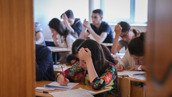 Вступительные экзамены, фото из архива - Sputnik Азербайджан