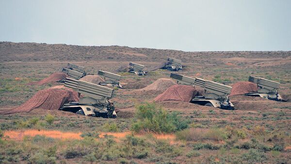 Учения ракетных и артиллерийских соединений ВС Азербайджана - Sputnik Азербайджан