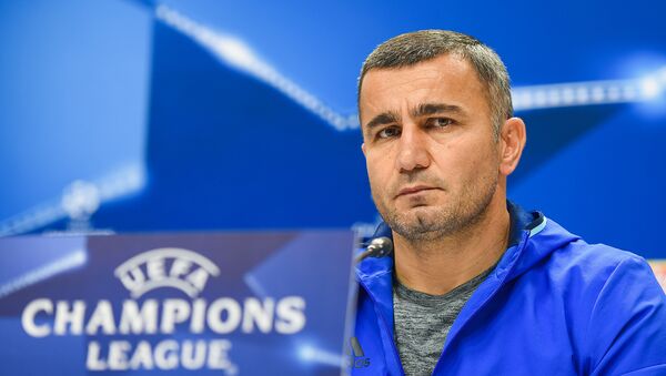 Главный тренер азербайджанского клуба Карабах Гурбан Гурбанов - Sputnik Азербайджан