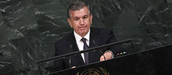 Президент Республики Узбекистан Шавкат Мирзиёев, фото из архива Президент Республики Узбекистан Шавкат Мирзиёев, фото из архива - Sputnik Азербайджан