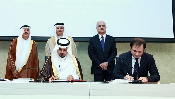Бизнес-форум Совета сотрудничества арабских стран Персидского залива (ССАГПЗ) и азербайджанских предпринимателей - Sputnik Азербайджан
