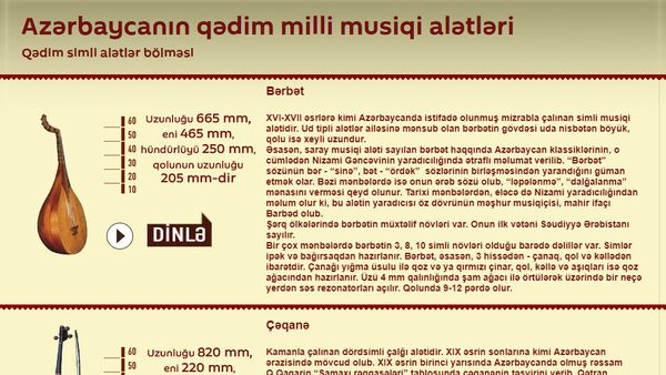 Azərbaycanın qədim milli musiqi alətləri - Sputnik Azərbaycan