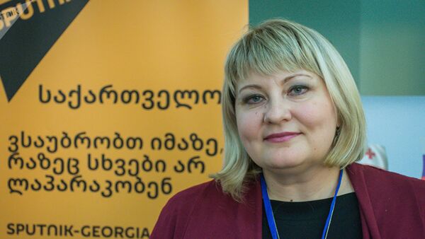 Директор центра поддержки экспорта Курганской области Ольга Бабокова - Sputnik Азербайджан