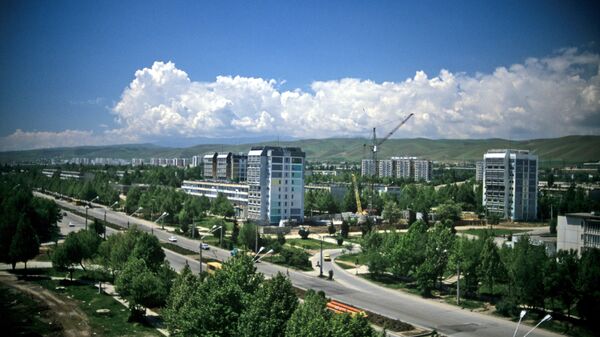 Вид на центр города Душанбе - Sputnik Азербайджан