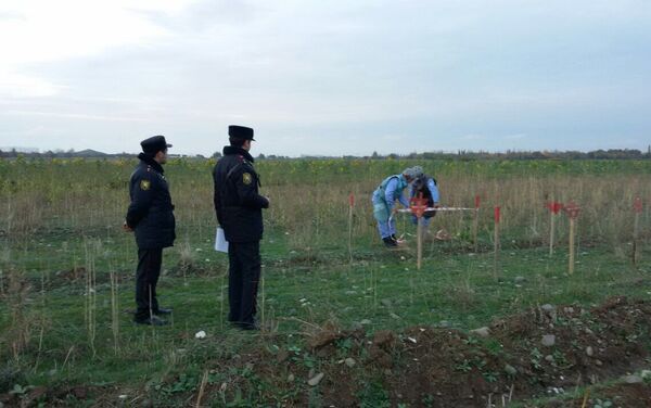 Обезвреживание противопехотной мины в Агдамском районе - Sputnik Азербайджан