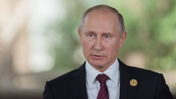 Президент РФ В. Путин, фото из архива - Sputnik Азербайджан