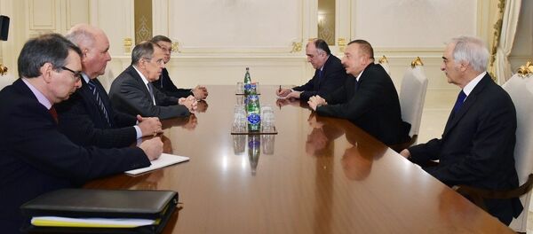 Президент Ильхам Алиев принял делегацию, возглавляемую министром иностранных дел России Президент Ильхам Алиев принял делегацию, возглавляемую министром иностранных дел России - Sputnik Азербайджан
