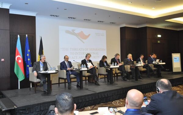 Международный форум Угроза, которую представляет международному миру и безопасности сепаратизм, Брюссель, 20 ноября 2017 года - Sputnik Азербайджан