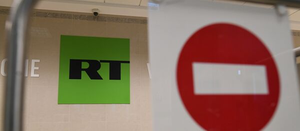 Офис телеканала Russia Today в Москве - Sputnik Азербайджан