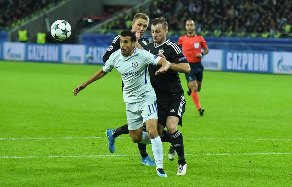 Матч пятого тура группового этапа Лиги чемпионов UEFA между ФК Карабах и ФК Челси - Sputnik Азербайджан