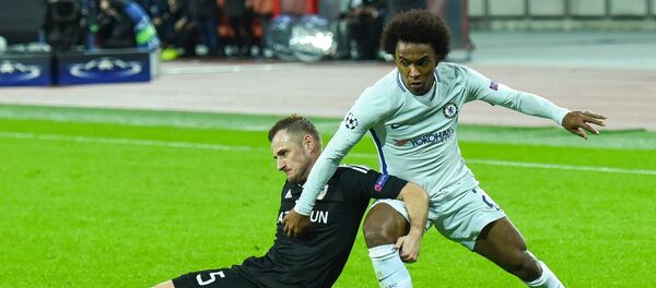 Матч пятого тура группового этапа Лиги чемпионов UEFA между ФК Карабах и ФК Челси - Sputnik Азербайджан