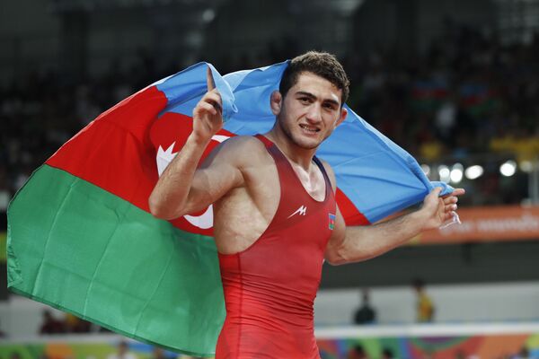 Чемпион мира по борьбе Гаджи Алиев на Летних Олимпийских играх 2016, 19 августа 2016 года Чемпион мира по борьбе Гаджи Алиев на Летних Олимпийских играх 2016, 19 августа 2016 года - Sputnik Азербайджан