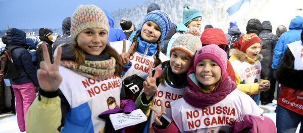 Флешмоб – noRussianoGames Флешмоб – noRussianoGames - Sputnik Азербайджан