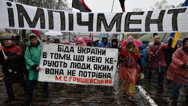 Марш сторонников М. Саакашвили в Киеве - Sputnik Azərbaycan