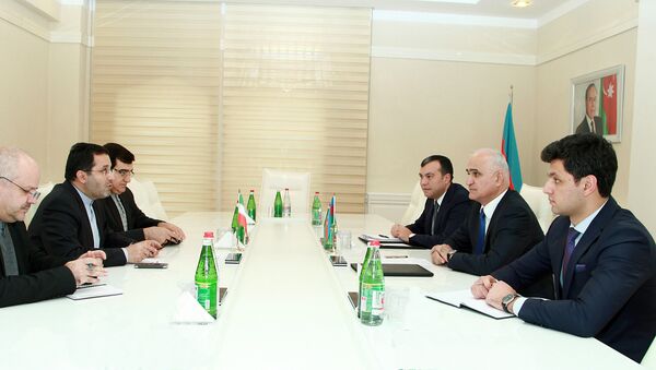 Встреча Шахина Мустафаева с послом Ирана в Азербайджане Джавадом Джахангирзаде - Sputnik Азербайджан