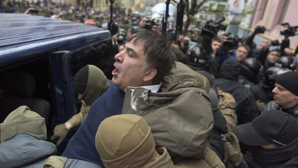 Задержание бывшего президента Грузии Михаила Саакашвили в Киеве - Sputnik Azərbaycan