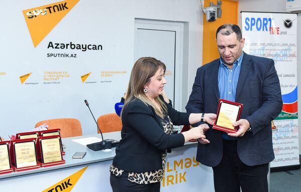 Мероприятие, посвященное итогам спортивного года в мультимедийном пресс-центре Sputnik Азербайджан - Sputnik Азербайджан