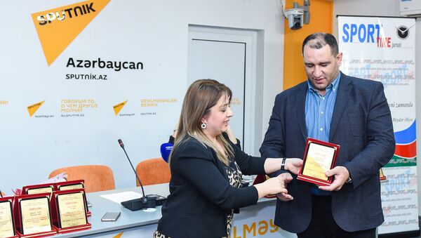 Мероприятие, посвященное итогам спортивного года в мультимедийном пресс-центре Sputnik Азербайджан - Sputnik Азербайджан