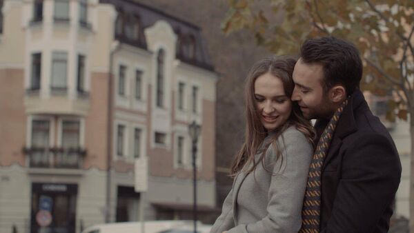 Азад Шабанов и Кристина Сушельницкая на съемках клипа на песню Только с тобой - Sputnik Азербайджан