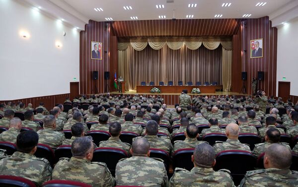 Проводятся сборы с руководящим составом Вооруженных сил - Sputnik Азербайджан