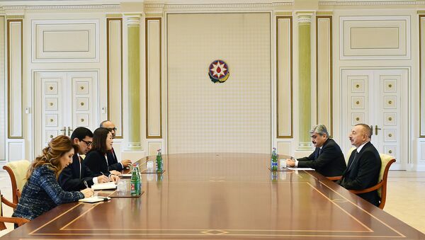 Президент Ильхам Алиев принял делегацию Всемирного банка - Sputnik Азербайджан