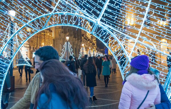 Празднование Нового года в Баку - Sputnik Азербайджан