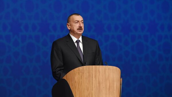 Ильхам Алиев на международной конференции 2017 - Год исламской солидарности: межрелигиозный и межкультурный диалог - Sputnik Азербайджан