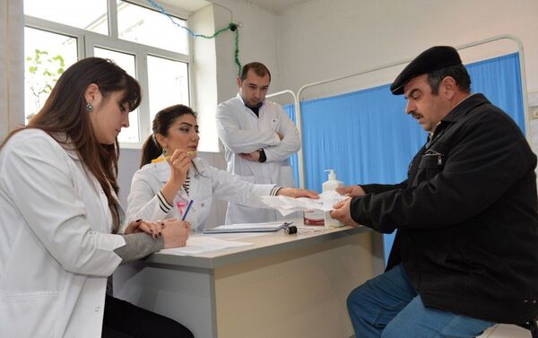 В Габалинском районе проведены медицинские обследования в связи с онкологическими заболеваниями - Sputnik Азербайджан
