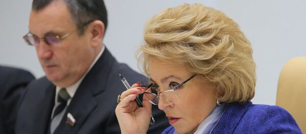 Председатель Совета Федерации РФ Валентина Матвиенко Председатель Совета Федерации РФ Валентина Матвиенко - Sputnik Азербайджан