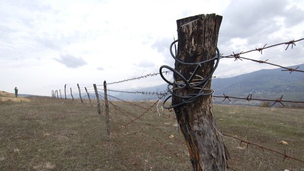 Граница, фото из архива - Sputnik Азербайджан