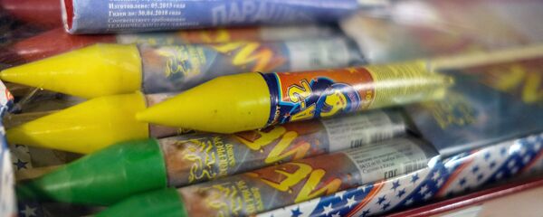 Пиротехнические средства, фото из архива - Sputnik Азербайджан