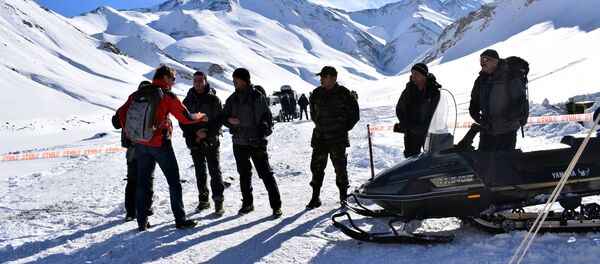 Alpinistlərin itkin düşdüyü ərazidən fotoreportaj - Sputnik Азербайджан