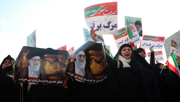 Протесты в Тегеране, фото из архива - Sputnik Азербайджан