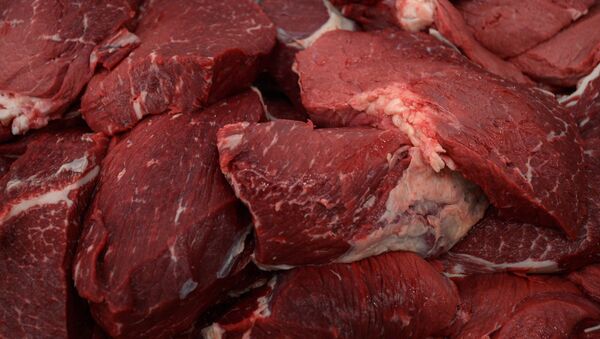 Продукция мясоперерабатывающего предприятия, фото из архива - Sputnik Азербайджан