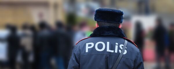 Сотрудник полиции в Баку, фото из архива - Sputnik Азербайджан