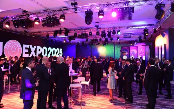 Церемония презентации Баку Экспо 2025 в Давосе - Sputnik Азербайджан