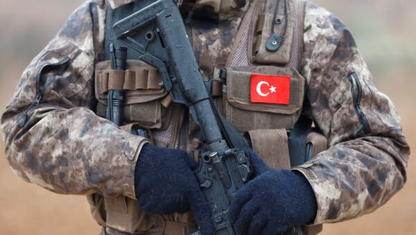 Türk hərbi polisi Suriyada - Sputnik Azərbaycan