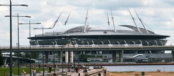 Стадион Санкт-Петербург Арена, на Крестовском острове в Санкт-Петербурге Стадион Санкт-Петербург Арена, на Крестовском острове в Санкт-Петербурге - Sputnik Азербайджан