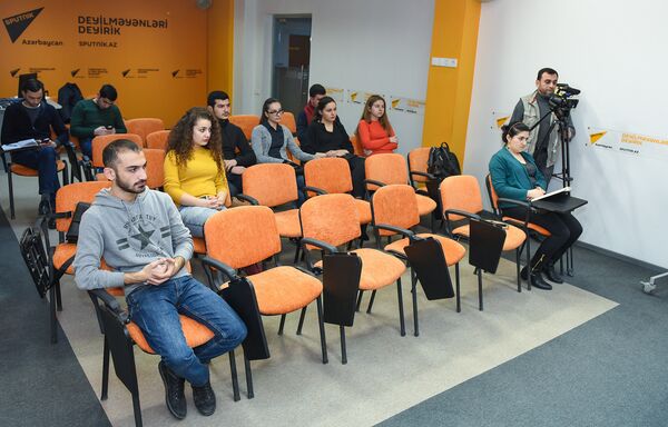 Пресс-конференция посвященная Дню молодежи Азербайджана - Sputnik Азербайджан