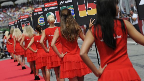 Formula-1 yarışlarında grid-girls - Sputnik Azərbaycan