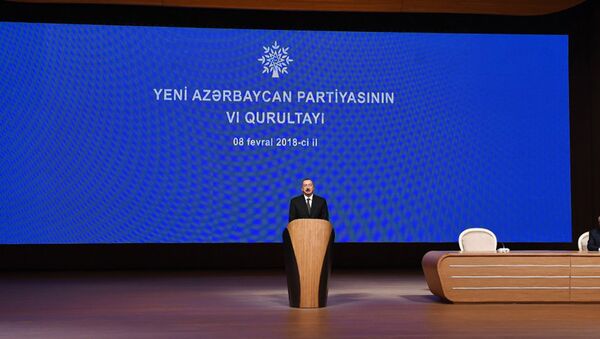 Bakıda Yeni Azərbaycan Partiyasının VI qurultayı keçirilir - Sputnik Azərbaycan