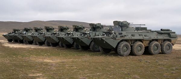Доставленная из России в Азербайджан военная техника, фото из архива Доставленная из России в Азербайджан военная техника, фото из архива - Sputnik Азербайджан