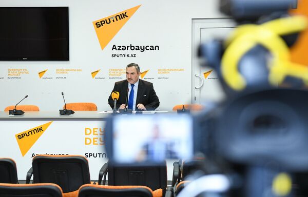 Пресс-конференция на тему актуальных проблем миграционной политики в Азербайджане и их решения в пресс-центре Sputnik Азербайджан - Sputnik Азербайджан