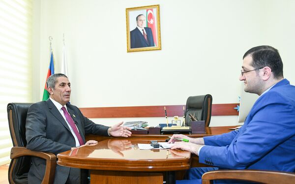 Заместитель исполнительного секретаря правящей партии Ени Азербайджан (ПЕА) Сиявуш Новрузов - Sputnik Азербайджан
