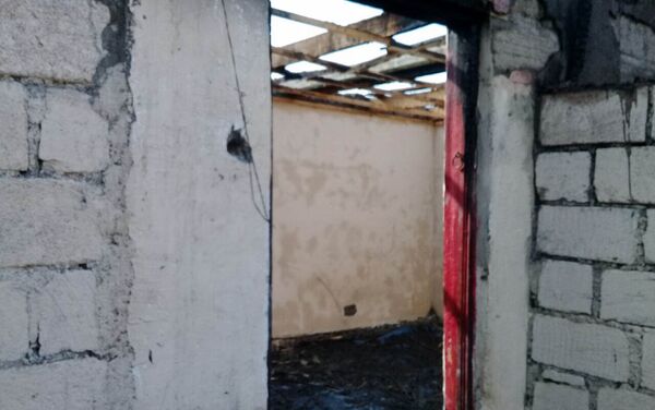 Пожар в частном жилом доме в селе Ляк Бардинского района - Sputnik Азербайджан
