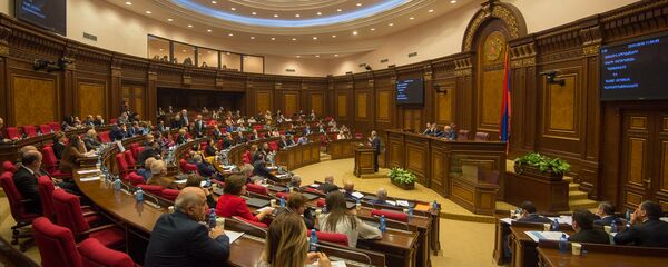 Зал заседаний парламента Армении, фото из архива - Sputnik Азербайджан